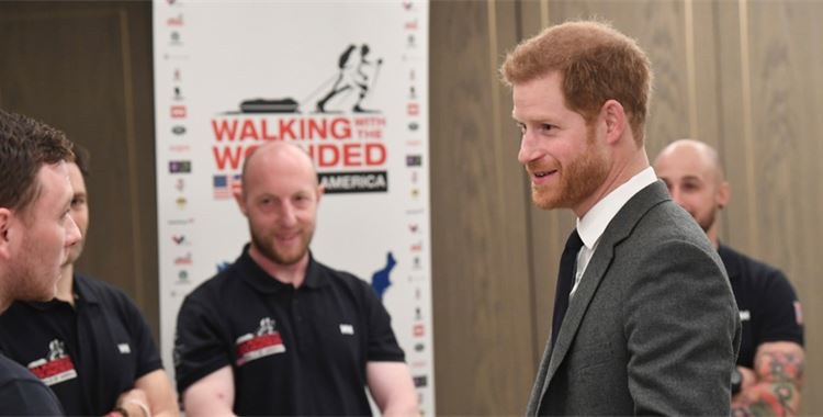 Image for Walking with the Wounded Event - Prince Harry launches the Walk Of America 2018 / (WOA Launch News Header
 - WOA Launch News HeaderWounded veterans charities - Forces charity
 )