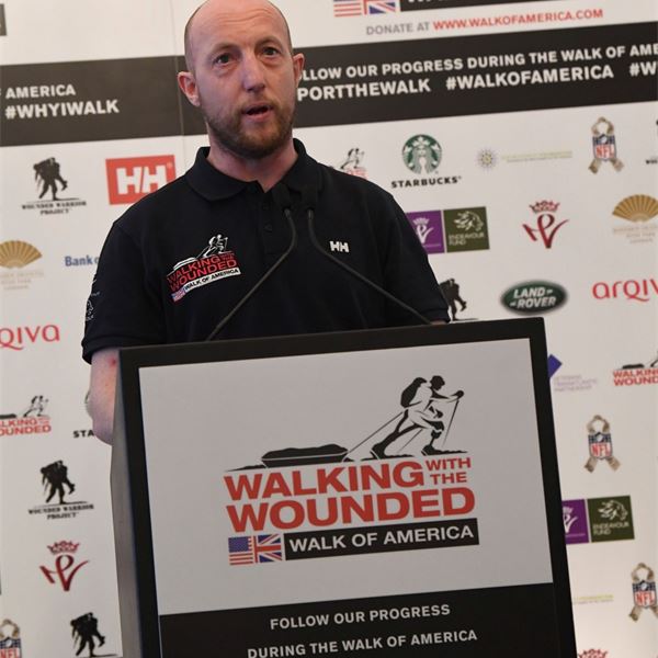 Kev Carr Speaking At Press Conference - Kev Carr Speaking At Press ConferenceArmy  donations - Forces charity
