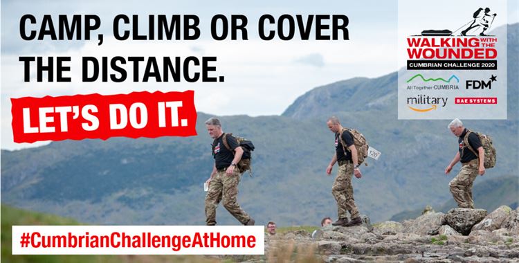 Image for Walking with the Wounded News - Winners & Takeaways from #CumbrianChallengeAtHome / (Cumbrian Challenge At Home Header
 - #CumbrianChallengeAtHome
 )