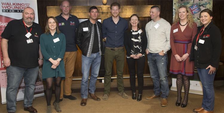 Image for Walking with the Wounded Event - Prince Harry in Gateshead / (Prince Harry visiting Gateshead Head Start Beneficiaries
 - Walking with the Wounded Head Start Programme - Helping vulnerable veterans back into work by supporting mental health - WWTW - Combat Stress Charity
 )