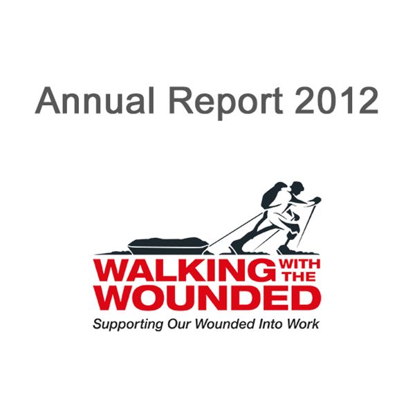 2012 Annual Report  - Cover Image for 2012 Walking With The Wounded Annual Report  - WWTW - Combat Stress Charity