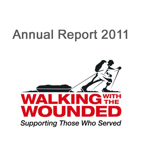 2011 Annual Report  - Cover Image for 2011 Walking With The Wounded Annual Report 