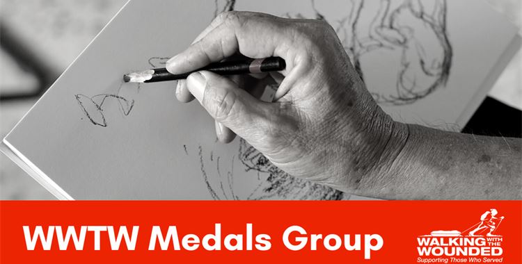 Image for Walking with the Wounded Event - WWTW and Soldiers Arts Academy team up to deliver live Art Therapy sessions to the ex-military community.  / (MEDALS Group
 - MEDALS Group
 )