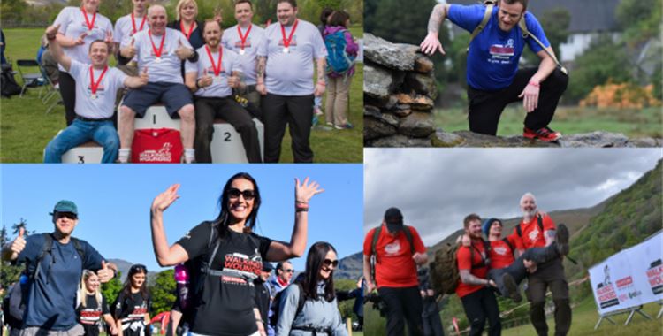 Image for Walking with the Wounded News - CUMBRIAN CHALLENGE 2020 POSTPONED UNTIL OCTOBER / (CC 2019 T-Shirt
 - All the Cumbrian Challenge T-Shirt colours over the years.Military charity - Injured veterans UK
 )