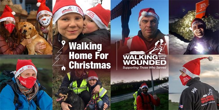 Image for Walking with the Wounded News - Top Fundraiser stories from Walking Home For Christmas 2021 / (Walking Home For Christmas 2020
 - Walking Home For Christmas 2020 for Walking With The Wounded to support ex-military in need of mental health care
 )