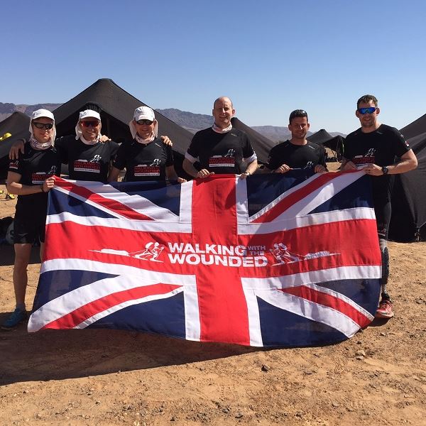 Walking With The Wounded team at the Marathon des Sables - Walking With The Wounded team at the Marathon des Sables (MdS)Army Benevolent Fund - Injured servicemen charity