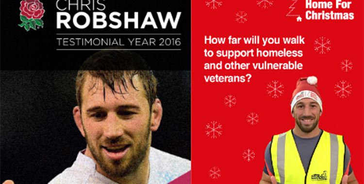 Image for Walking with the Wounded News - Win tickets to Chris Robshaw Testimonial Evening / (Chris Robshaw Walking With the Wounded Competition
 - WWTW - Support for ptsd England
 )