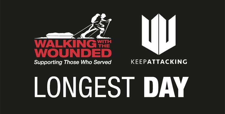 Image for Walking with the Wounded News - The Longest Day Challenge  / (Longest Day logo - Walking With The Wounded and Keep Attacking
 - Logo for Longest Day Challenge - Walking With The Wounded and Keep Attacking
 )