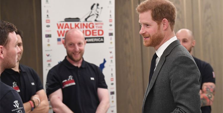Image for Walking with the Wounded Event - Prince Harry has a message for the Walk Of America team / (Prince Harry Meeting The Team 
 - Prince Harry Meeting The Team Army  donations - Forces charity
 )