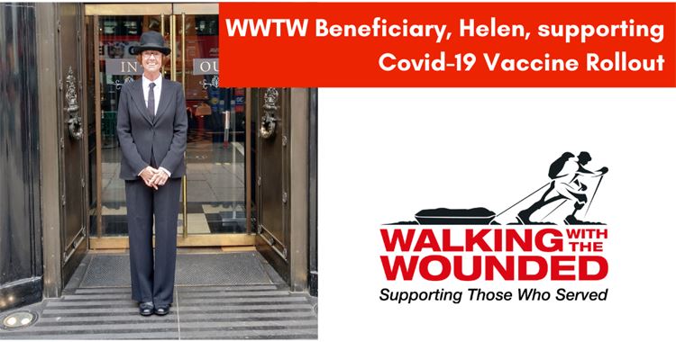 Image for Walking with the Wounded Event - WWTW Beneficiary, Helen, supporting Covid-19 Vaccine Rollout / (WWTW Beneficiary, Helen
 - WWTW Beneficiary, Helen
 )