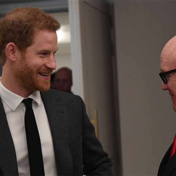 Prince Harry & US Ambassador Woody Johnson - Prince Harry & US Ambassador Woody JohnsonArmy  donations - Forces charity