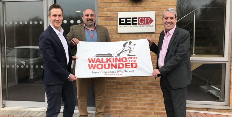 Image for Walking with the Wounded Event - Powering up - East of England Energy Group partners with Walking With The Wounded / ( (Andy Sloan, David Beer, Simon Gray 
 - Andy Sloan, David Beer, Simon Gray 
 )