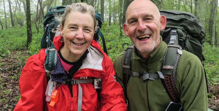 Image for Walking with the Wounded Event - Simon and Alison complete the mammoth 2,190 mile Appalachian Trail! / (Appalachian Trail thru-hikers Simon and Alison
 - Simon Richard and Alison Shelford hike 2,190 mile Appalachian Trail in aid of wounded veterans - Help for heroes
 )