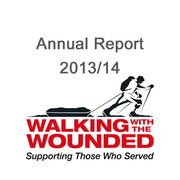 2013 / 14 Annual Report  - Cover Image for 2013/14 Walking With The Wounded Annual Report 