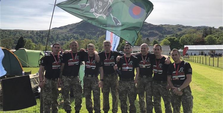 Image for Walking with the Wounded News - Cumbrian Challenge 2022 – Best team names so far. / (Cumbrian Challenge 2018 - RAF Honington teams 
 - Cumbrian Challenge 2018 - RAF Honington taking part for Walking With The Wounded's charity walk in the Lake DistrictBlesma - Royal British Legion
 )