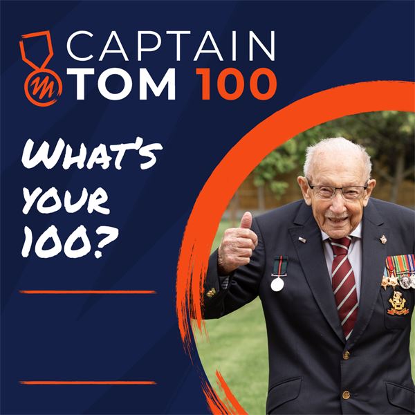 Image for Walking with the Wounded Event - Captain Tom 100 Challenge / (Captain Tom 100
 - Captain Tom 100
 )