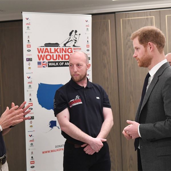Prince Harry Meeting John Mayhead - Prince Harry Meeting John MayheadArmy  donations - Forces charity