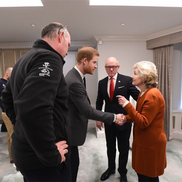 Prince Harry Meeting Guests  - Prince Harry Meeting Guests Army  donations - Forces charity