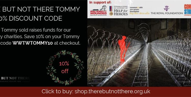 Image for Walking with the Wounded News - 10% off your Tommy / (Tommy There But Not There Voucher
 - Tommy There But Not There VoucherArmy Benevolent Fund - Injured servicemen charity
 )